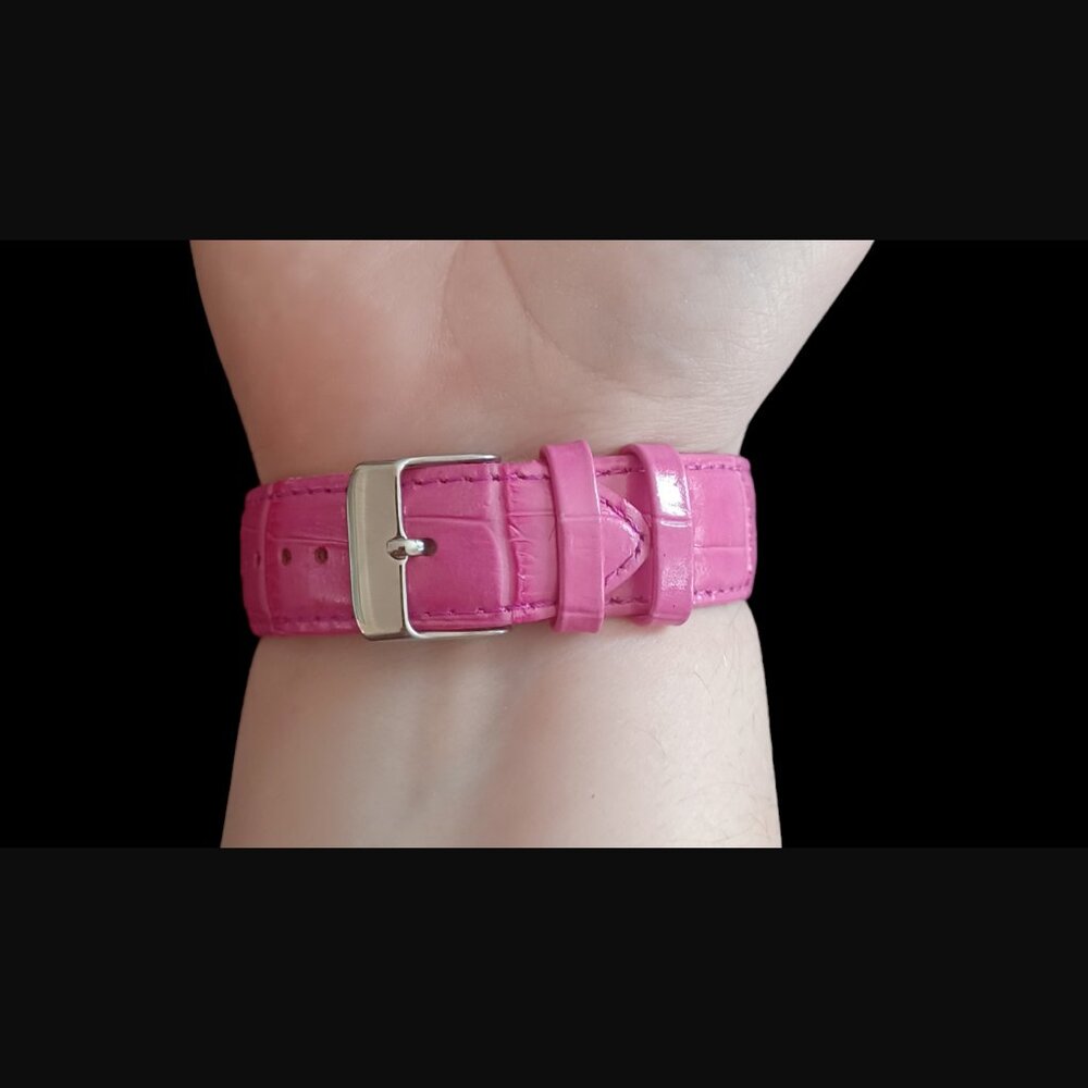 Limited Edition Disney Parkes Mickey Mouse Pink Leather Band Wristwatch 9.5" - Picture 8 of 9